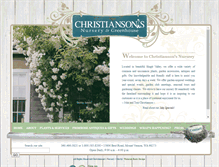 Tablet Screenshot of christiansonsnursery.com
